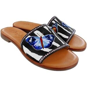 Brighton African Sandals butterfly size 8
